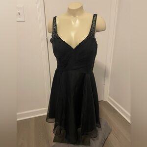 Alyce Paris Black Sequin Mini Formal Dress 12